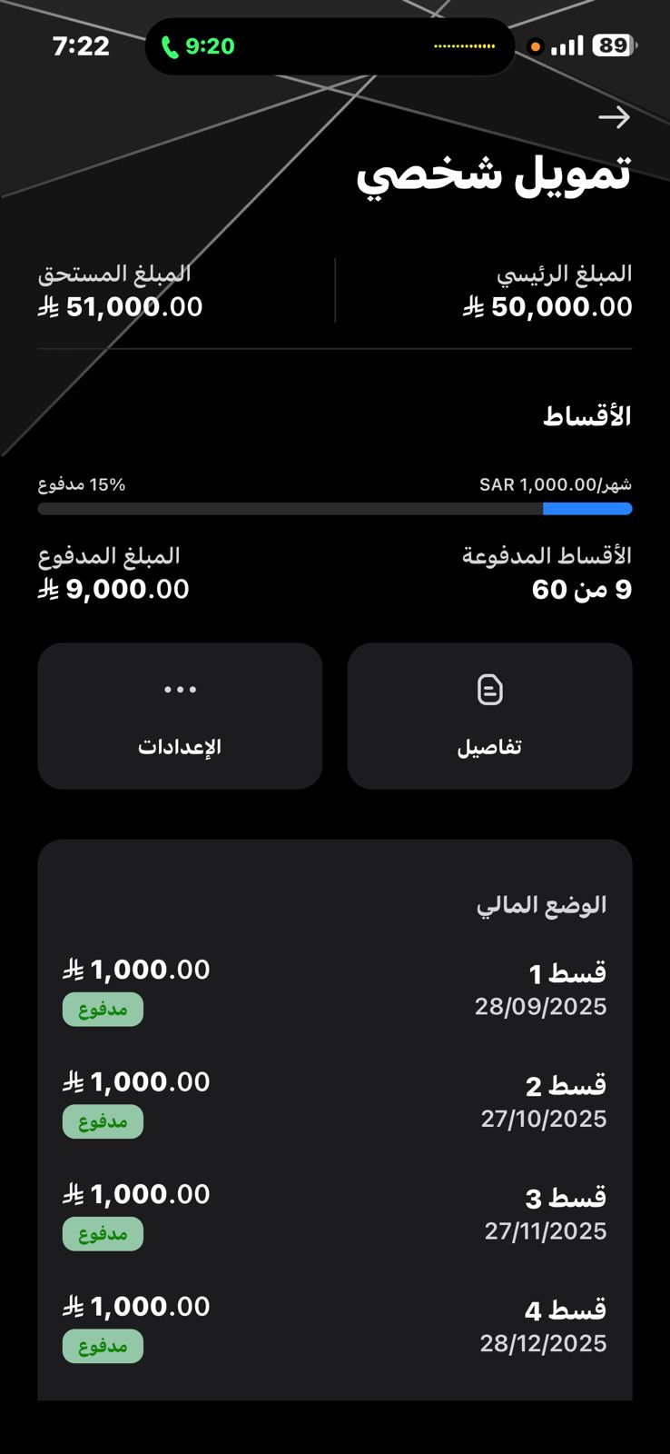 دليل قرض التمويل الشخصي من خلال أخت المدعي